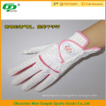 100% sheep skin pink golf gloves for women